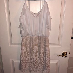 Francesca’s white/cream lace dress